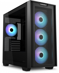 A21 Black Micro-ATX Case, supports BTF