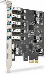 Jeswo PCIe to 5x Type-A and 2x Type-C USB Card